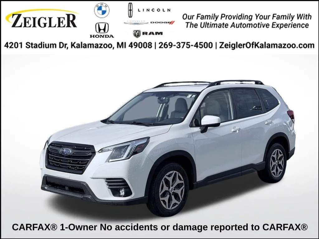 White 2024 Subaru Forester Premium for sale in Kalamazoo, MI