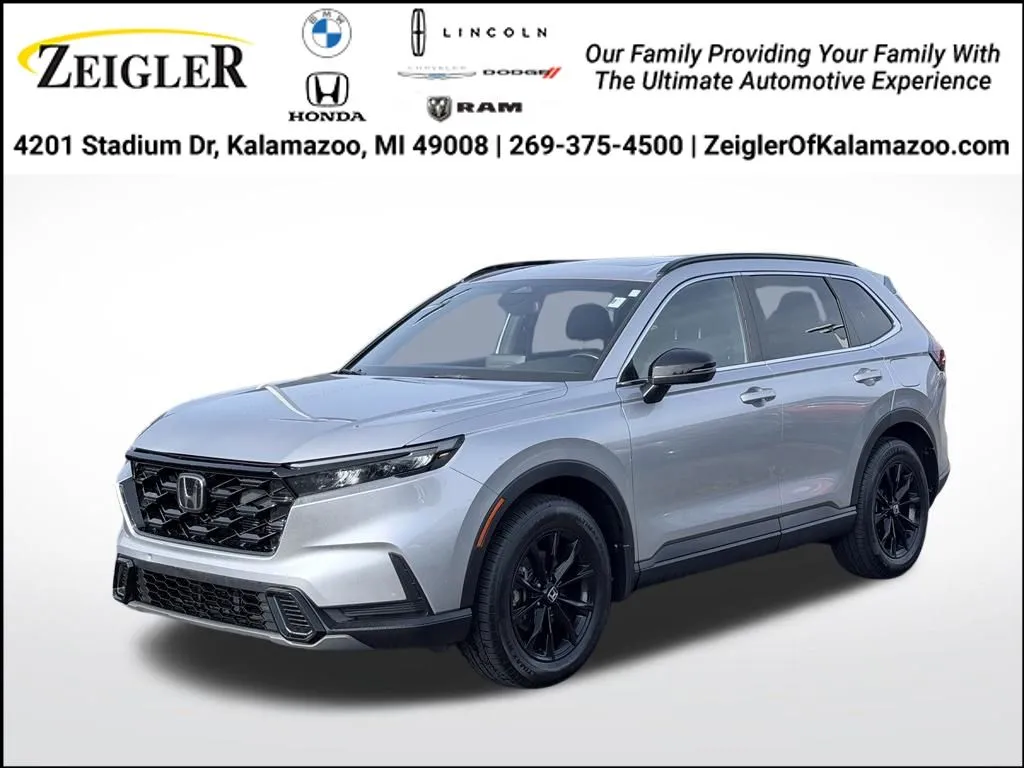 Silver 2024 Honda CR-V Hybrid Sport for sale in Kalamazoo, MI
