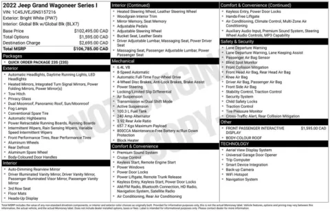 More photos of 2022 Jeep Grand Wagoneer Series I at Zeigler BMW of Kalamazoo, MI