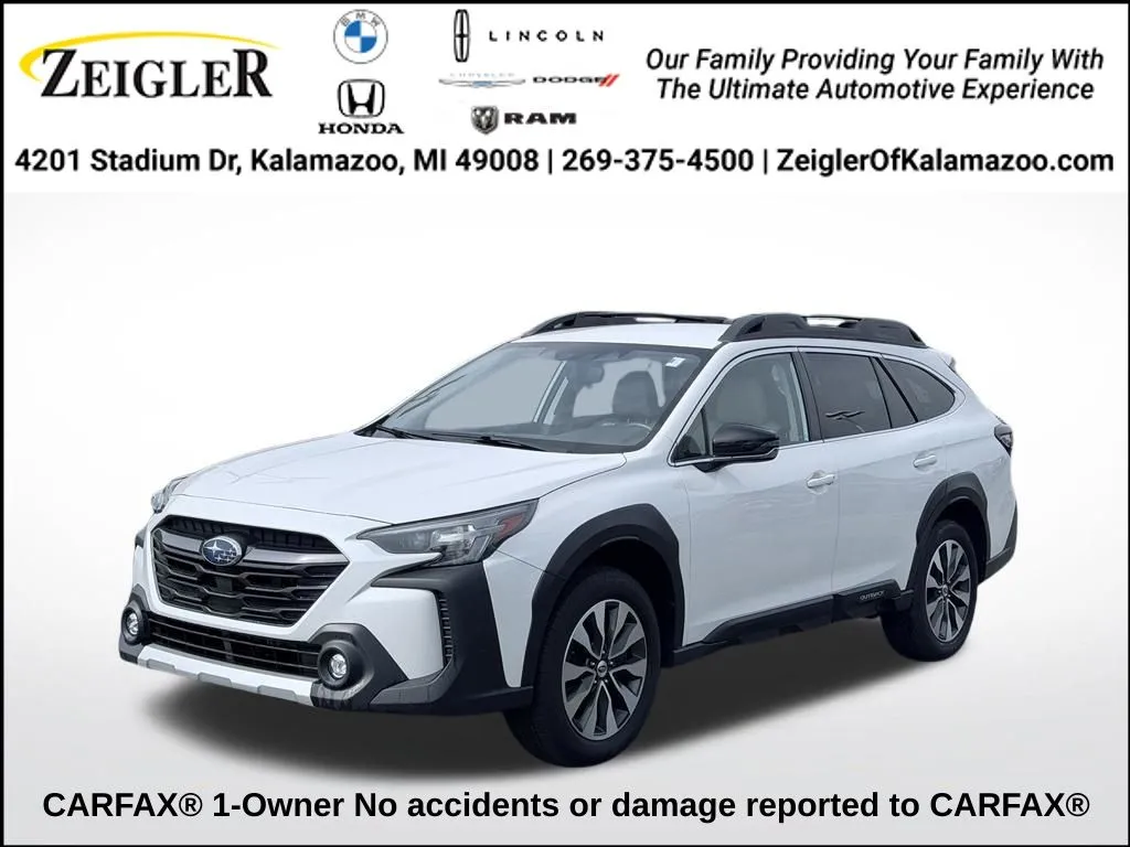 White 2023 Subaru Outback Limited for sale in Kalamazoo, MI
