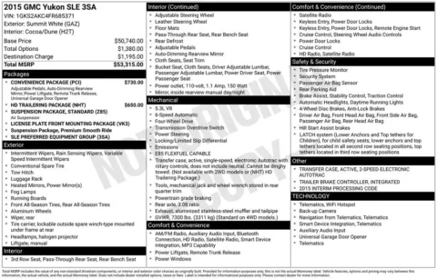 More photos of 2015 GMC Yukon SLE at Zeigler BMW of Kalamazoo, MI