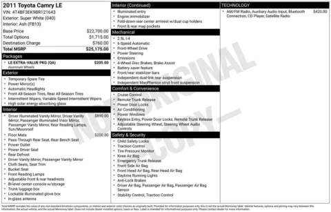 More photos of 2011 Toyota Camry LE at Zeigler BMW of Kalamazoo, MI