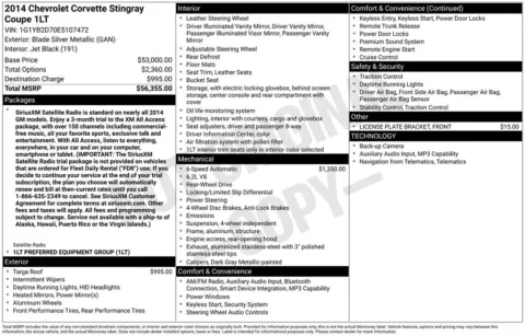 More photos of 2014 Chevrolet Corvette Stingray at Zeigler BMW of Kalamazoo, MI