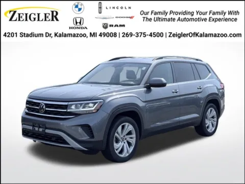 Gray 2021 Volkswagen Atlas 3.6L V6 SE w/Technology for sale in Kalamazoo, MI