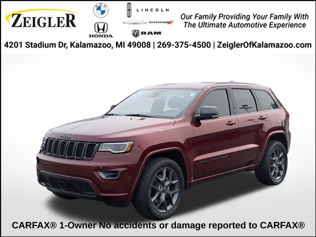 Red 2021 Jeep Grand Cherokee Limited for sale in Kalamazoo, MI
