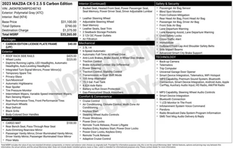 More photos of 2023 Mazda CX-5 2.5 S Carbon Edition at Zeigler BMW of Kalamazoo, MI
