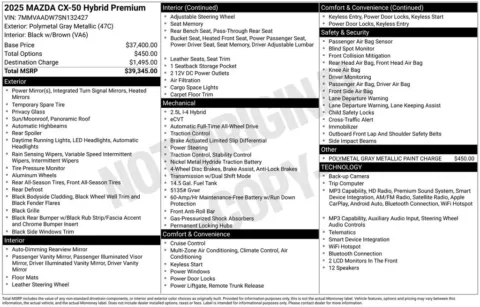 More photos of 2025 Mazda CX-50 Hybrid Premium at Zeigler BMW of Kalamazoo, MI