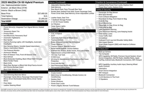 More photos of 2025 Mazda CX-50 Hybrid Premium at Zeigler BMW of Kalamazoo, MI