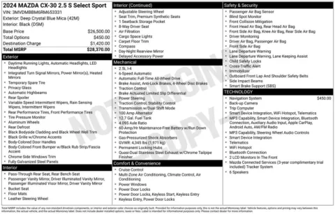 More photos of 2024 Mazda CX-30 2.5 S Select Sport at Zeigler BMW of Kalamazoo, MI