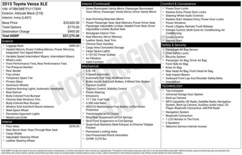 More photos of 2015 Toyota Venza XLE at Zeigler BMW of Kalamazoo, MI