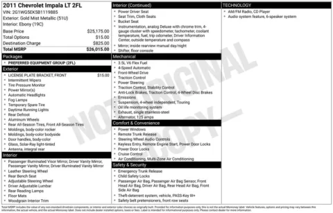 More photos of 2011 Chevrolet Impala LT at Zeigler BMW of Kalamazoo, MI