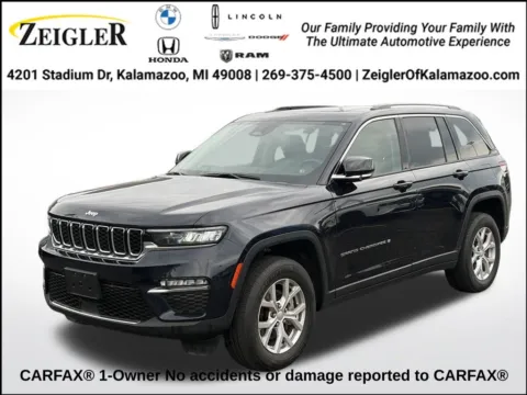 Blue 2023 Jeep Grand Cherokee Limited for sale in Kalamazoo, MI