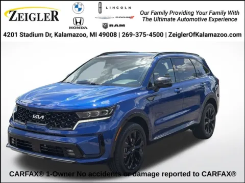 Blue 2022 Kia Sorento SX for sale in Kalamazoo, MI