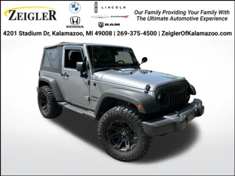 Silver 2017 Jeep Wrangler Sport for sale in Kalamazoo, MI