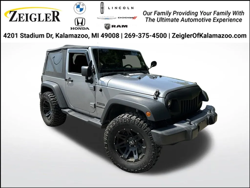Silver 2017 Jeep Wrangler Sport for sale in Kalamazoo, MI