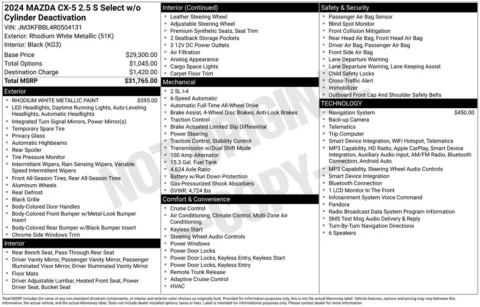 More photos of 2024 Mazda CX-5 2.5 S Select Package at Zeigler BMW of Kalamazoo, MI