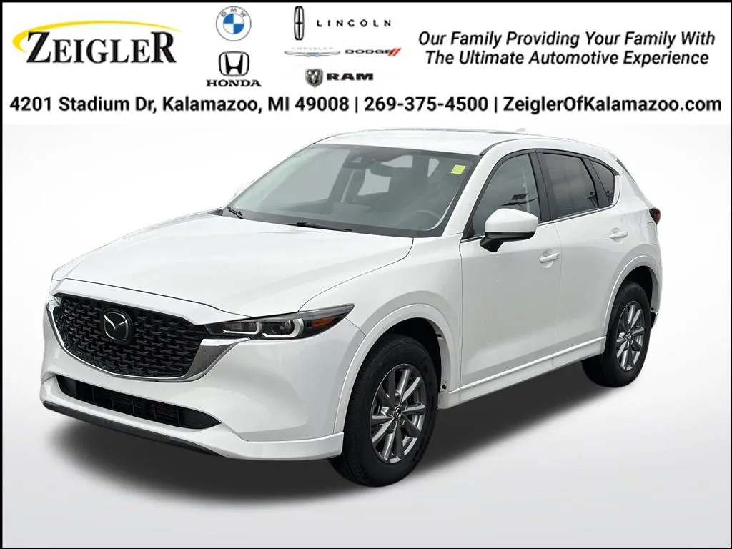 White 2024 Mazda CX-5 2.5 S Select Package for sale in Kalamazoo, MI