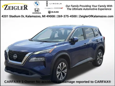 Blue 2023 Nissan Rogue SV for sale in Kalamazoo, MI