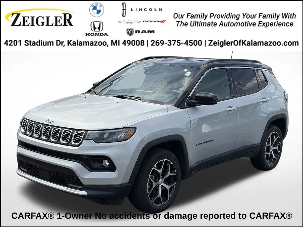 Silver 2024 Jeep Compass Limited for sale in Kalamazoo, MI