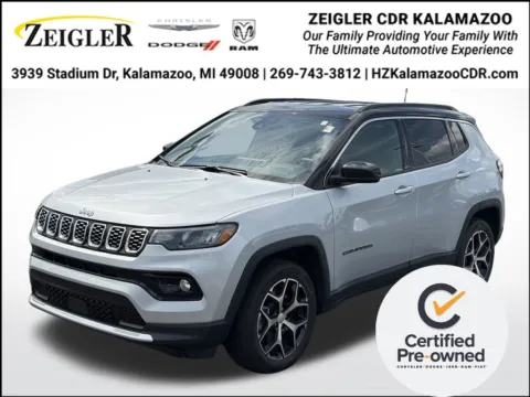 Silver 2024 Jeep Compass Limited for sale in Kalamazoo, MI