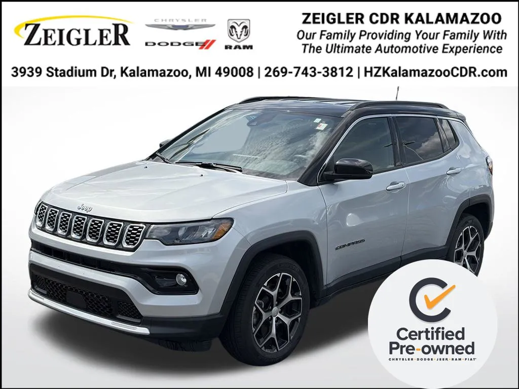 Silver 2024 Jeep Compass Limited for sale in Kalamazoo, MI
