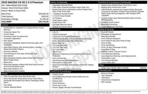 More photos of 2025 Mazda CX-50 2.5 S Premium Package at Zeigler BMW of Kalamazoo, MI