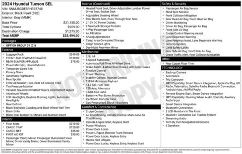More photos of 2024 Hyundai Tucson SEL at Zeigler BMW of Kalamazoo, MI