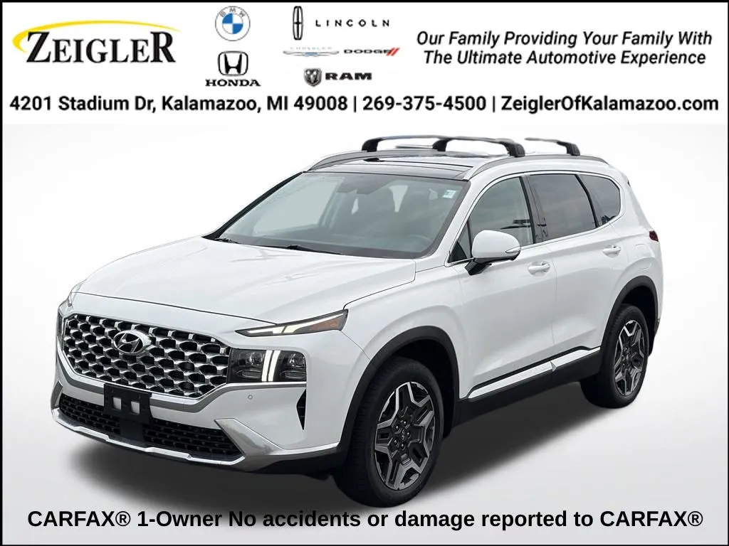 White 2023 Hyundai Santa Fe Limited for sale in Kalamazoo, MI