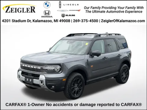 Gray 2025 Ford Bronco Sport Badlands for sale in Kalamazoo, MI