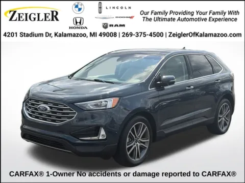 Green 2019 Ford Edge Titanium for sale in Kalamazoo, MI