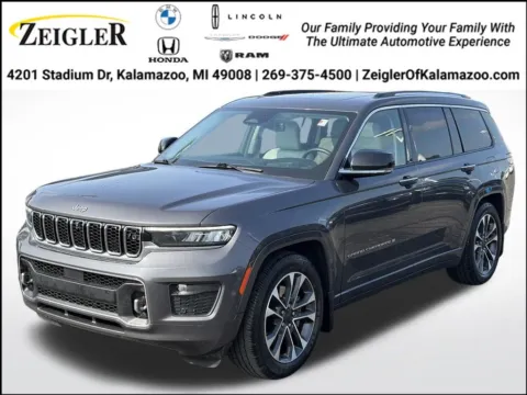Gray 2021 Jeep Grand Cherokee L Overland for sale in Kalamazoo, MI