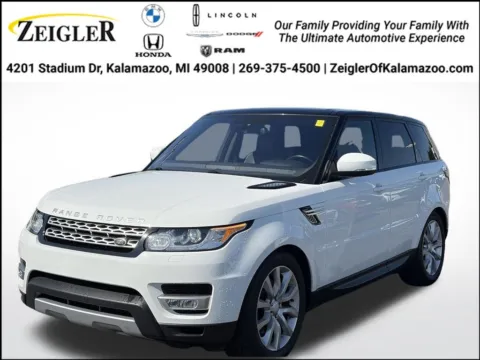 White 2016 Land Rover Range Rover Sport 3.0L V6 Supercharged HSE for sale in Kalamazoo, MI