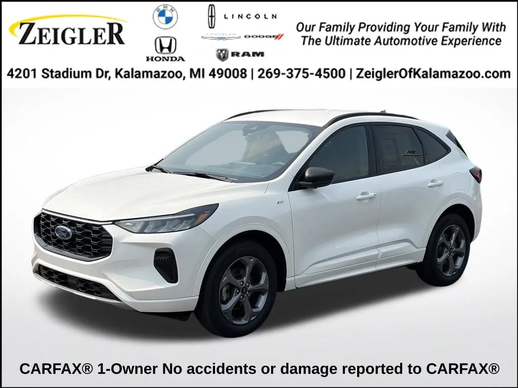 White 2024 Ford Escape ST-Line for sale in Kalamazoo, MI
