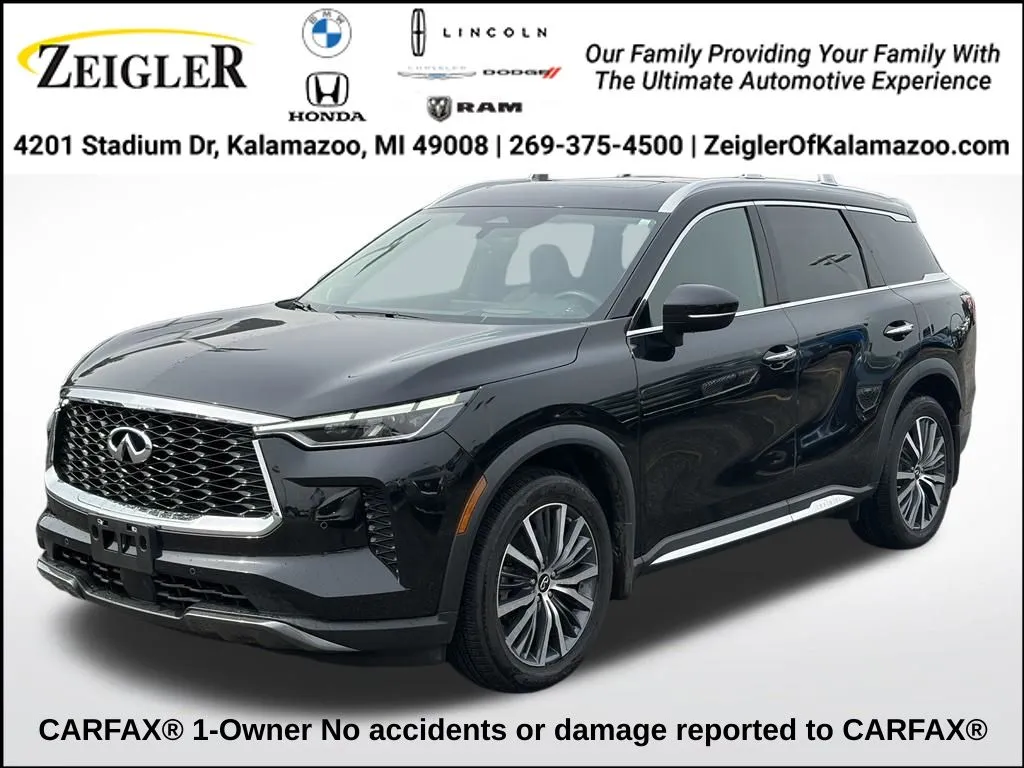Black 2023 INFINITI QX60 Sensory for sale in Kalamazoo, MI