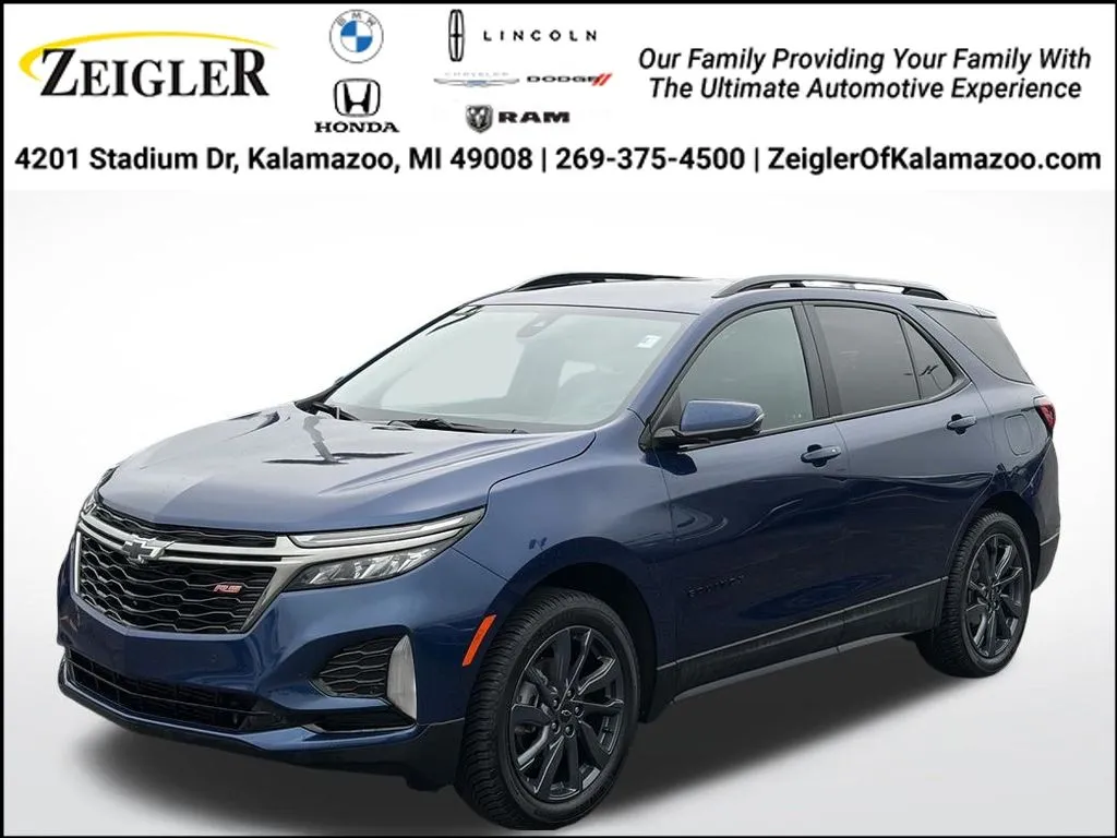 Blue 2023 Chevrolet Equinox RS for sale in Kalamazoo, MI