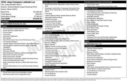 More photos of 2024 Jeep Compass Latitude Lux at Zeigler BMW of Kalamazoo, MI