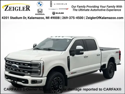 White 2024 Ford F-250SD Platinum for sale in Kalamazoo, MI