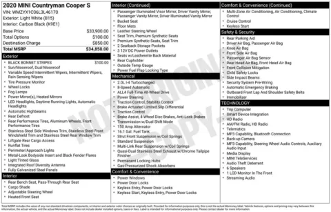 More photos of 2020 MINI Cooper S Countryman Cooper S ALL4 at Zeigler BMW of Kalamazoo, MI