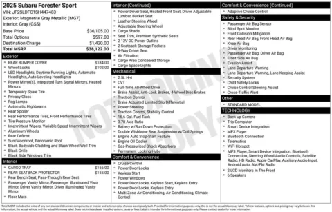 More photos of 2025 Subaru Forester Sport at Zeigler BMW of Kalamazoo, MI