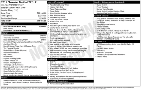 More photos of 2011 Chevrolet Malibu LTZ at Zeigler BMW of Kalamazoo, MI