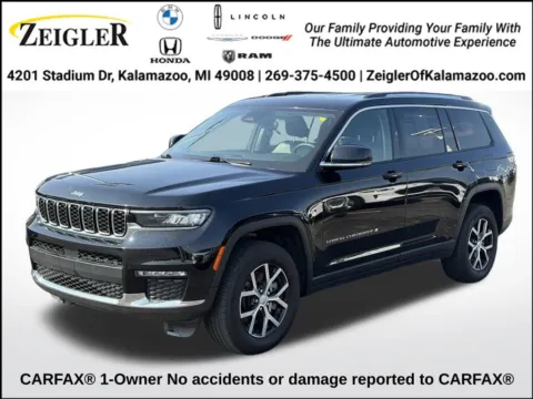 Black 2024 Jeep Grand Cherokee L Limited for sale in Kalamazoo, MI