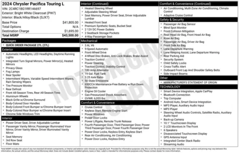 More photos of 2024 Chrysler Pacifica Touring L at Zeigler BMW of Kalamazoo, MI