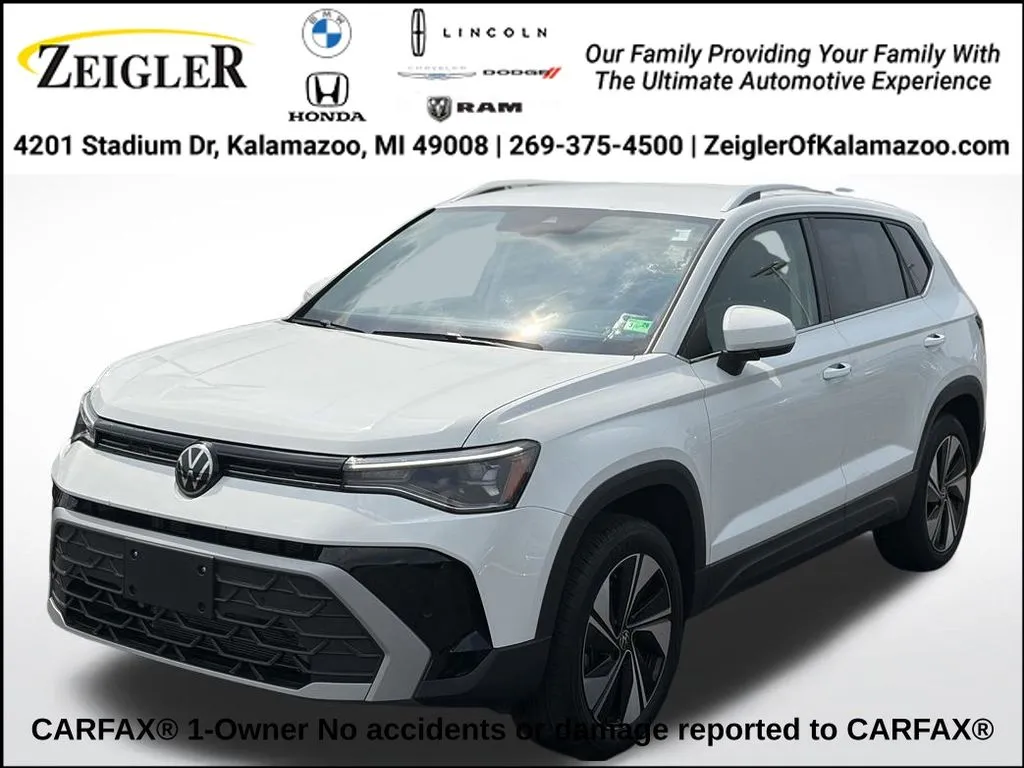 White 2025 Volkswagen Taos 1.5T SE for sale in Kalamazoo, MI