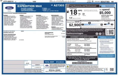 More photos of 2025 Ford Expedition Max Platinum at Zeigler BMW of Kalamazoo, MI