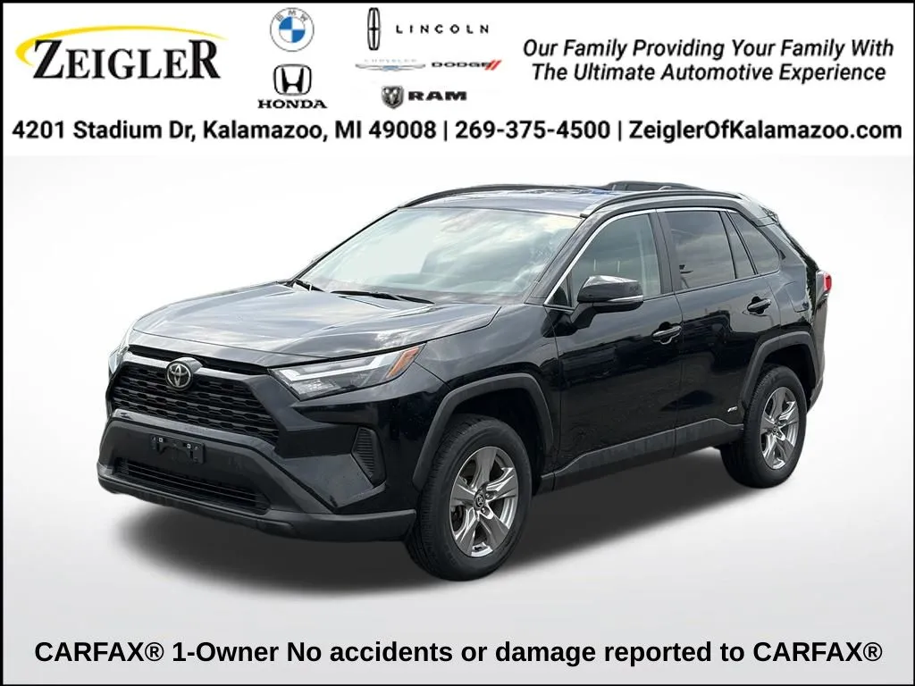 Black 2025 Toyota RAV4 Hybrid XLE for sale in Kalamazoo, MI