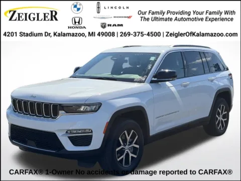 White 2025 Jeep Grand Cherokee Limited for sale in Kalamazoo, MI