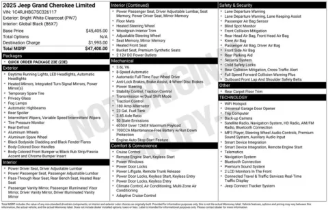 More photos of 2025 Jeep Grand Cherokee Limited at Zeigler BMW of Kalamazoo, MI