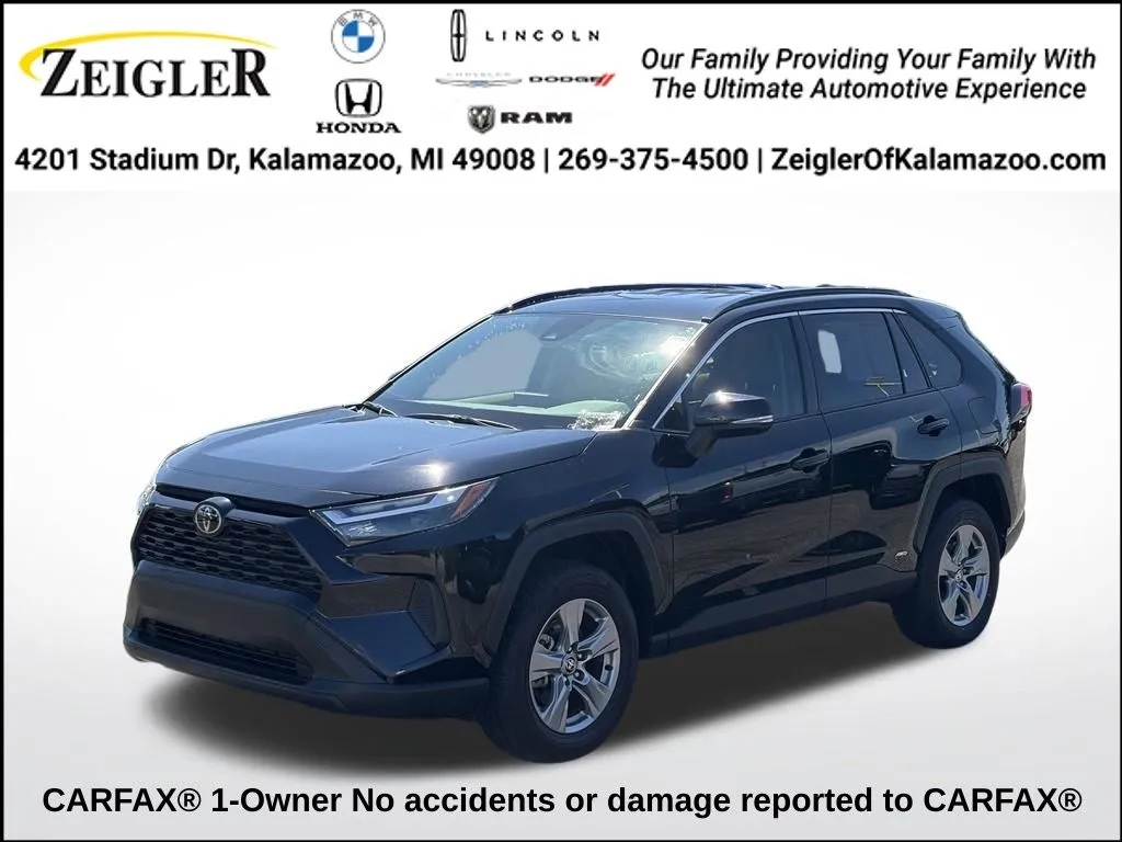 Black 2025 Toyota RAV4 Hybrid LE for sale in Kalamazoo, MI