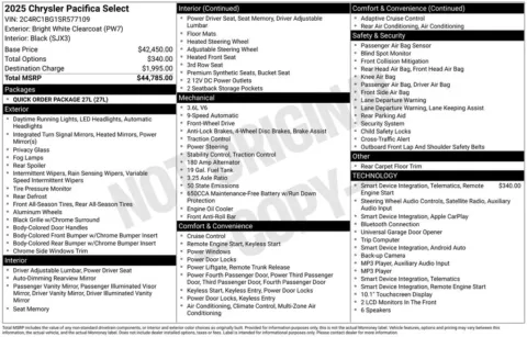 More photos of 2025 Chrysler Pacifica Select at Zeigler BMW of Kalamazoo, MI