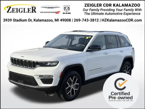 White 2023 Jeep Grand Cherokee Limited for sale in Kalamazoo, MI